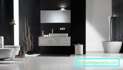 16 Crno-belo kupatilo - 105 fotografija