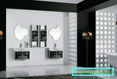 16 Crno-belo kupatilo - 105 fotografija