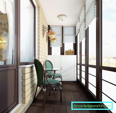 Mali balkon - moderan i praktičan dizajn (88 fotografija)