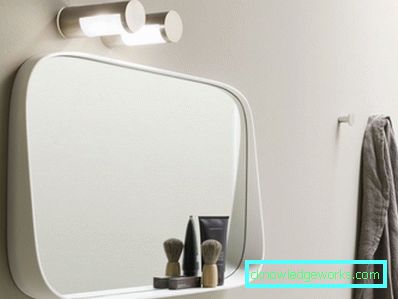 Ogledalo u kupaonici - pravila uređenja interijera (66 fotografija)