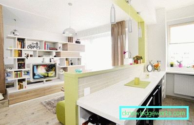 Dizajn jednosobnog apartmana - 150 fotografija modernih ideja za dizajn interijera