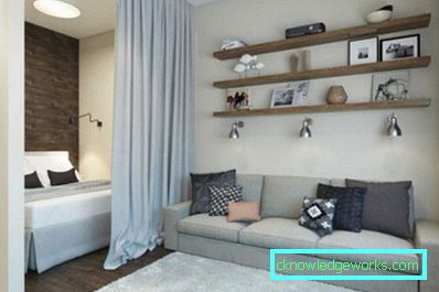 Dizajn jednosobnog apartmana - 150 fotografija modernih ideja za dizajn interijera