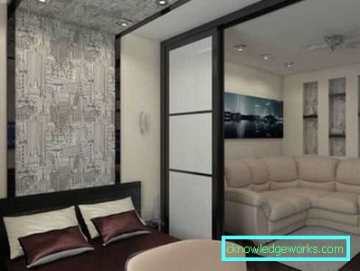 Dizajn spavaće sobe je 16 kvadratnih metara u modernom stilu - unutrašnje fotografije