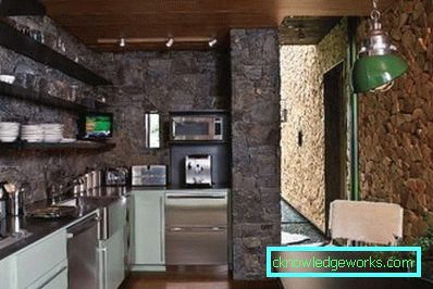 Dizajn zidne kuhinje - 50 fotografija interijera