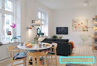 Dnevna soba u skandinavskom stilu - 50 interijera